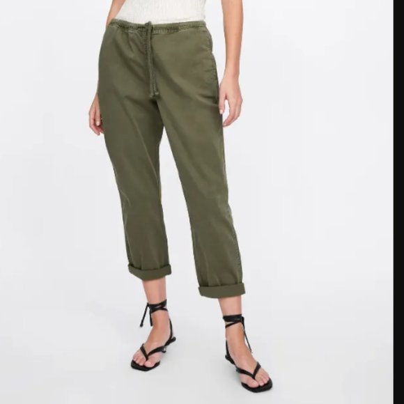 Zara - Fisherman Pants 632/051/505 | Size Medium | Mossy Olive Green - Picture 3 of 13